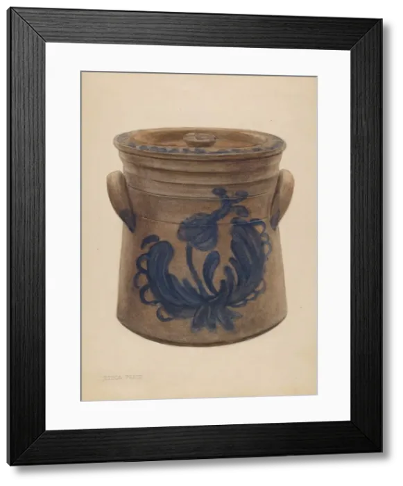 Framed Print : Earthenware Jar, 1935 / 1942. Creator: Jessica Price Framed Print : Earthenware Jar, 1935 / 1942. Creator: Jessica Price