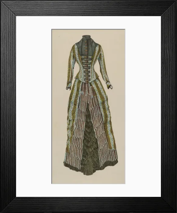 Framed Print : Dress, c. 1937. Creator: Ray Price Framed Print : Dress, c. 1937. Creator: Ray Price