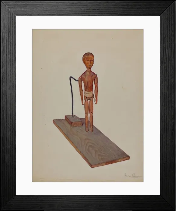 Framed Print : Jigging Figure, c. 1937. Creator: David Ramage Framed Print : Jigging Figure, c. 1937. Creator: David Ramage