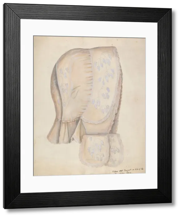 Framed Print : Ladys Cap, c. 1937. Creator: Edna C. Rex Framed Print : Ladys Cap, c. 1937. Creator: Edna C. Rex