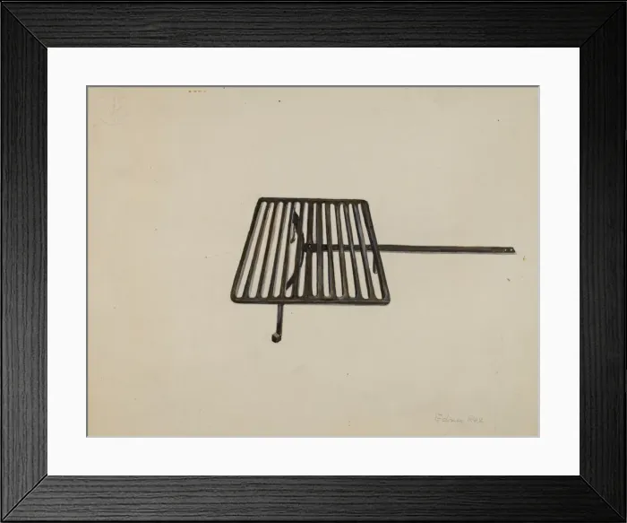 Framed Print : Kitchen Broiler, c. 1937. Creator: Edna C. Rex Framed Print : Kitchen Broiler, c. 1937. Creator: Edna C. Rex