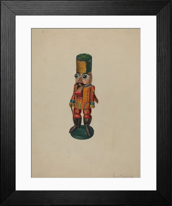 Framed Print : Nutcracker, c. 1937. Creator: Virginia Richards Framed Print : Nutcracker, c. 1937. Creator: Virginia Richards