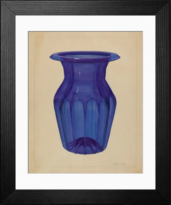Framed Print : Vase, c. 1936. Creator: Janet Riza Framed Print : Vase, c. 1936. Creator: Janet Riza