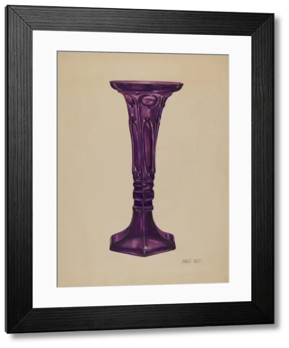 Framed Print : Vase, c. 1937. Creator: Janet Riza Framed Print : Vase, c. 1937. Creator: Janet Riza
