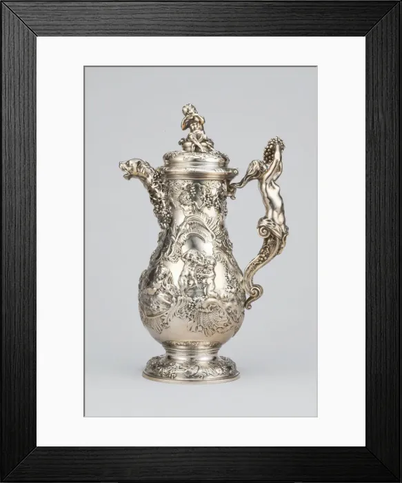 Framed Print : Wine Jug, London, 1739 / 40. Creator: Charles Frederick Kandler Framed Print : Wine Jug, London, 1739 / 40. Creator: Charles Frederick Kandler