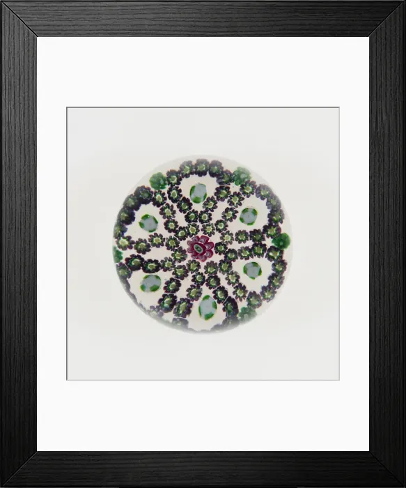 Framed Print : Paperweight, Clichy, 19th century. Creator: Clichy Glassworks Framed Print : Paperweight, Clichy, 19th century. Creator: Clichy Glassworks