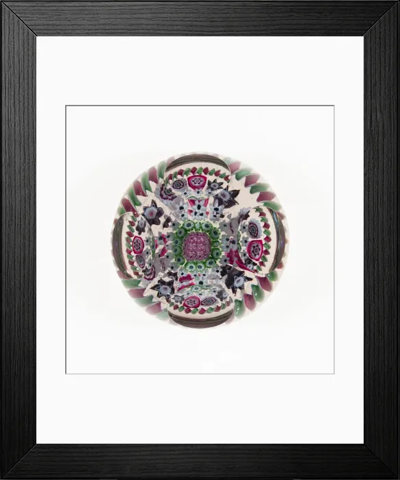 Framed Print : Paperweight, Clichy, c. 1845-55. Creator: Clichy Glassworks Framed Print : Paperweight, Clichy, c. 1845-55. Creator: Clichy Glassworks