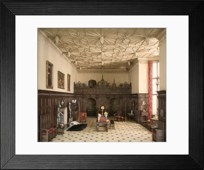 Framed Print : E-1: English Great Room of the Late Tudor Period, 1550-1603, United States, c. 1937 Framed Print : E-1: English Great Room of the Late Tudor Period, 1550-1603, United States, c. 1937