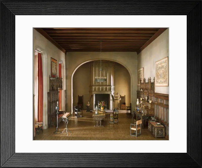 Framed Print : E-16: French Hall of the Louis XII Period, c. 1500, United States, c. 1937 Framed Print : E-16: French Hall of the Louis XII Period, c. 1500, United States, c. 1937