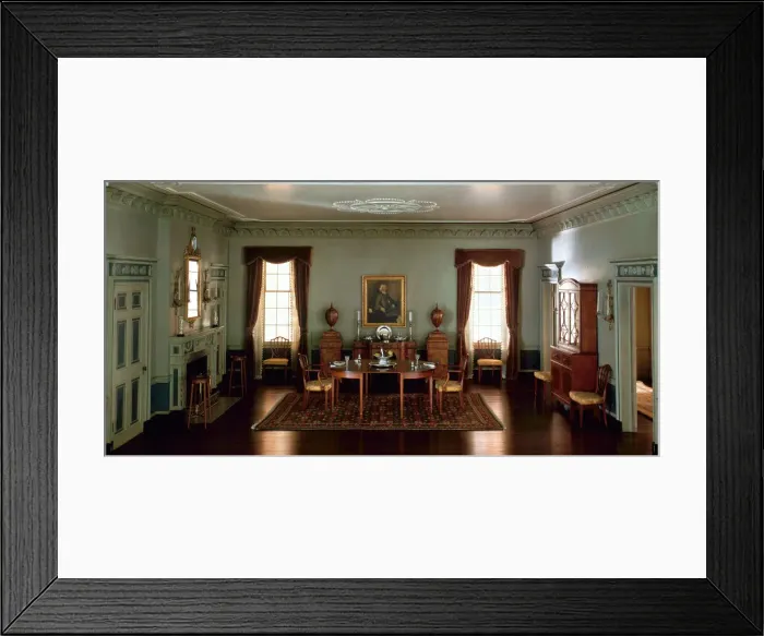 Framed Print : A10: Massachusetts Dining Room, 1795, United States, c. 1940 Framed Print : A10: Massachusetts Dining Room, 1795, United States, c. 1940