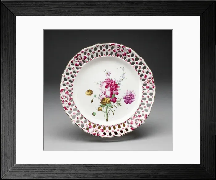 Framed Print : Plate, Strasbourg, c. 1770. Creator: Unknown Framed Print : Plate, Strasbourg, c. 1770. Creator: Unknown