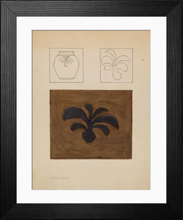 Framed Print : Jar, c. 1937. Creator: Jessica Price Framed Print : Jar, c. 1937. Creator: Jessica Price