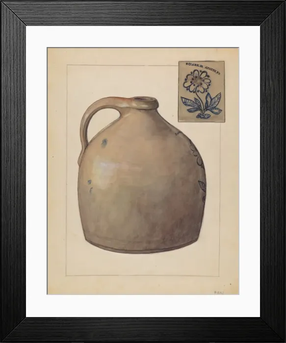 Framed Print : Jug, 1936. Creator: Jessica Price Framed Print : Jug, 1936. Creator: Jessica Price