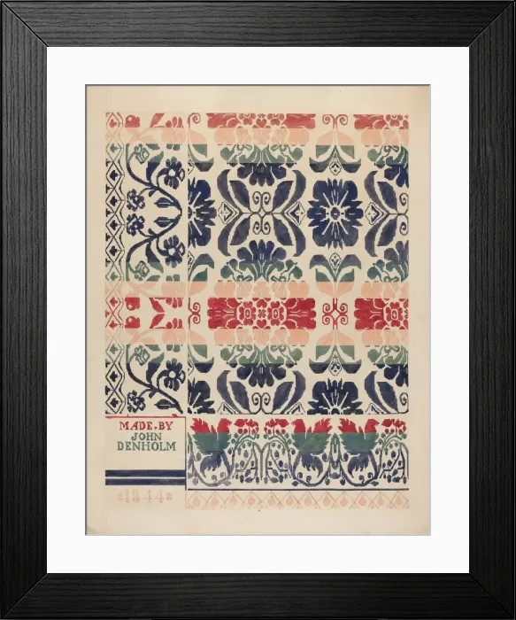 Framed Print : Coverlet, c. 1937. Creator: Dorothy Posten Framed Print : Coverlet, c. 1937. Creator: Dorothy Posten