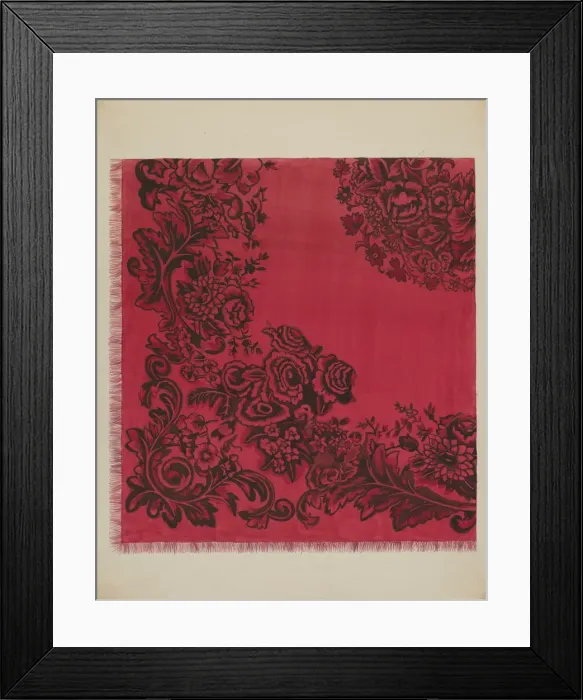 Framed Print : Table Cover, c. 1937. Creator: Dorothy Posten Framed Print : Table Cover, c. 1937. Creator: Dorothy Posten