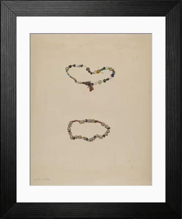 Framed Print : Trade Beads, c. 1936. Creator: Walter Praefke Framed Print : Trade Beads, c. 1936. Creator: Walter Praefke
