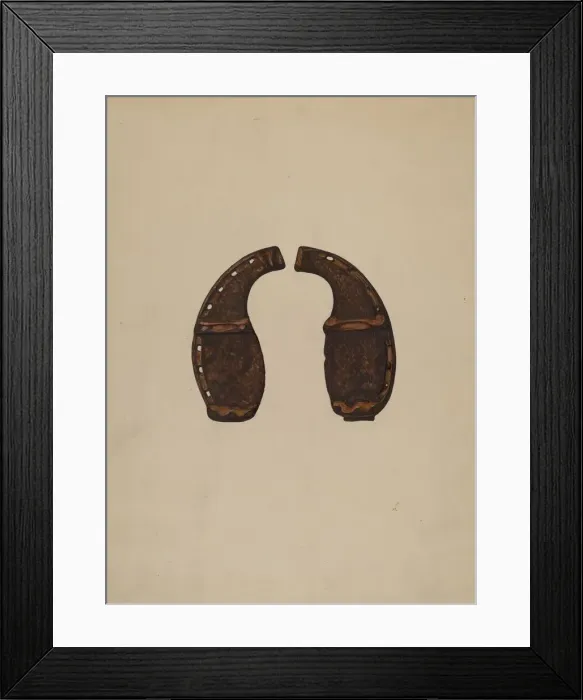 Framed Print : Ox Shoes, c. 1936. Creator: Walter Praefke Framed Print : Ox Shoes, c. 1936. Creator: Walter Praefke