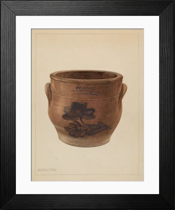 Framed Print : Crock, c. 1937. Creator: Jessica Price Framed Print : Crock, c. 1937. Creator: Jessica Price