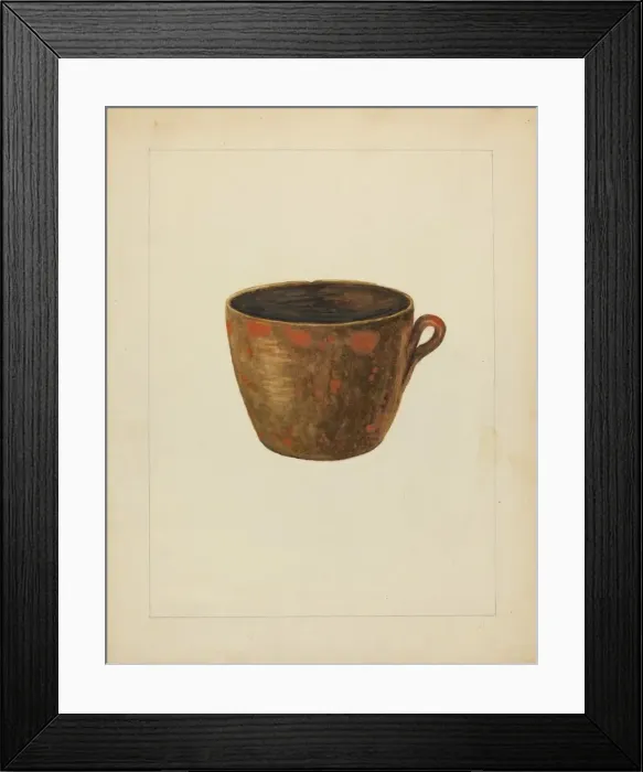 Framed Print : Cup, c. 1953. Creator: Jessica Price Framed Print : Cup, c. 1953. Creator: Jessica Price