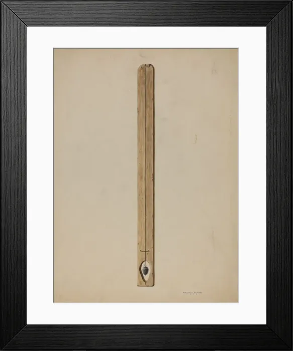 Framed Print : Plumb Line and Board, 1939. Creator: Walter Praefke Framed Print : Plumb Line and Board, 1939. Creator: Walter Praefke