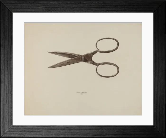 Framed Print : Scissors, 1939. Creator: Walter Praefke Framed Print : Scissors, 1939. Creator: Walter Praefke