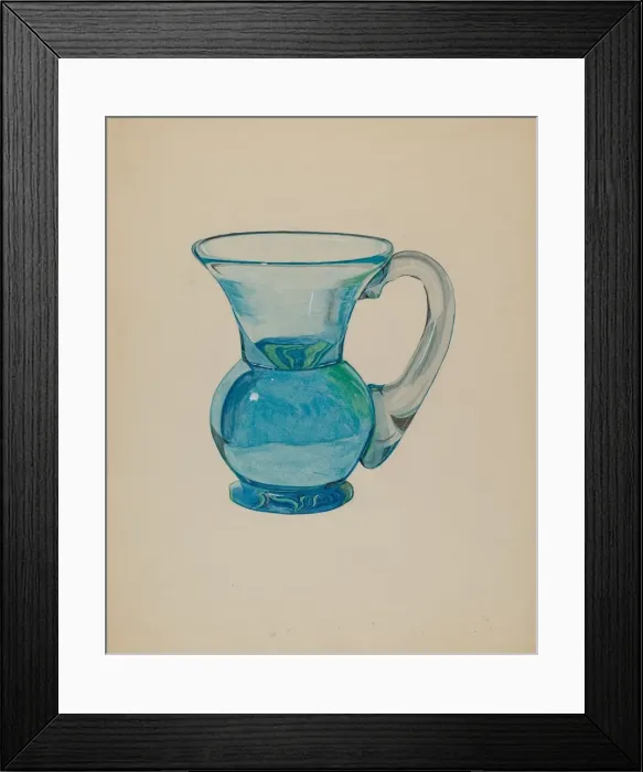 Framed Print : Miniature Cup (Blue), c. 1937. Creator: Dorothy Posten Framed Print : Miniature Cup (Blue), c. 1937. Creator: Dorothy Posten