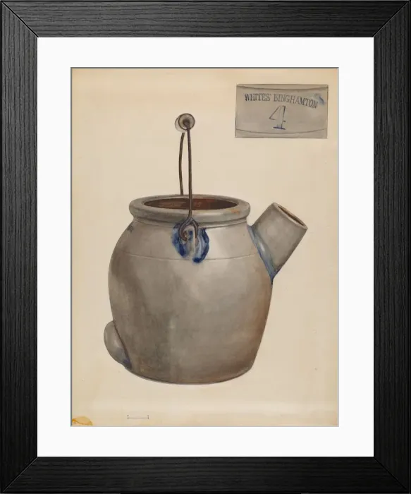 Framed Print : Jug for Pancake Batter, 1935 / 1942. Creator: Jessica Price Framed Print : Jug for Pancake Batter, 1935 / 1942. Creator: Jessica Price