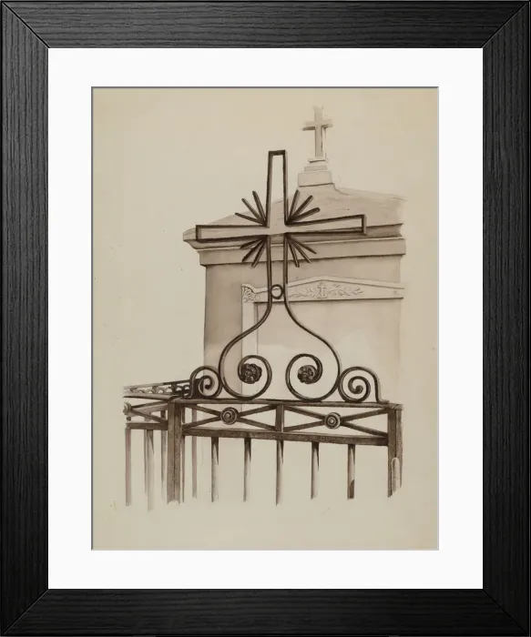 Framed Print : Cross, c. 1936. Creator: Ray Price Framed Print : Cross, c. 1936. Creator: Ray Price