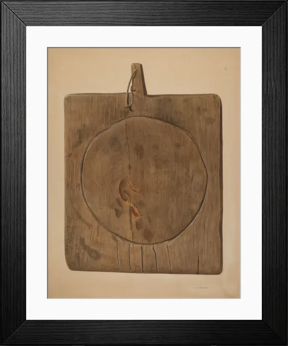 Framed Print : Cheese Draining Board, 1935 / 1942. Creator: Walter Praefke Framed Print : Cheese Draining Board, 1935 / 1942. Creator: Walter Praefke