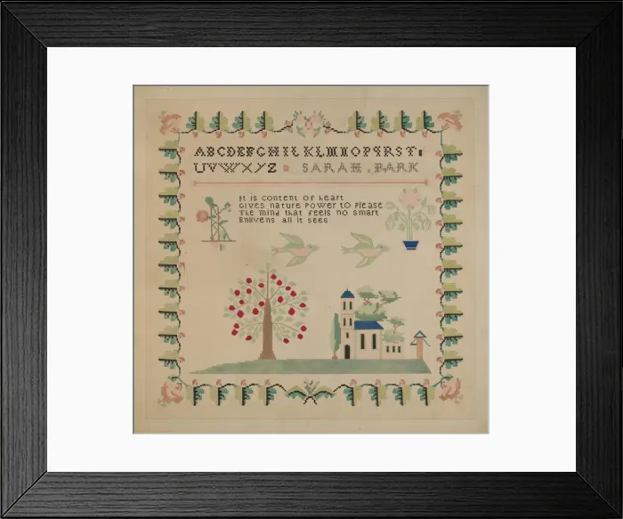 Framed Print : Sampler, c. 1936. Creator: Dorothy Posten Framed Print : Sampler, c. 1936. Creator: Dorothy Posten