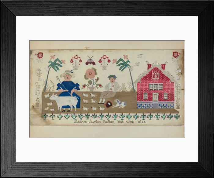 Framed Print : Sampler, c. 1937. Creator: Walter Praefke