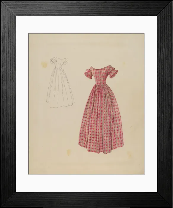 Framed Print : Afternoon Dress, c. 1937. Creator: Ray Price Framed Print : Afternoon Dress, c. 1937. Creator: Ray Price