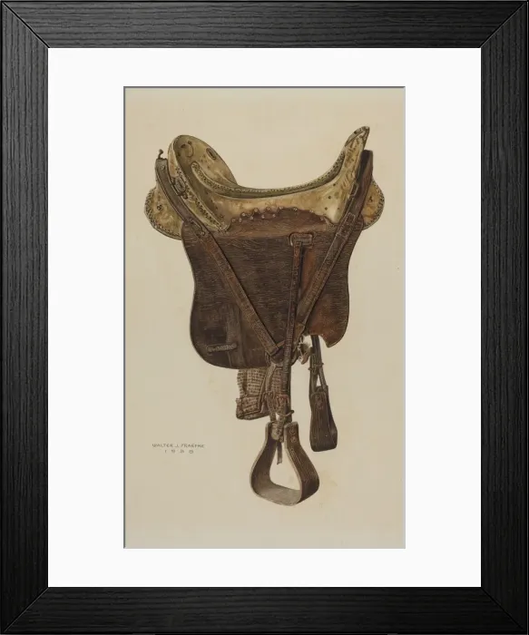 Framed Print : McLellan Saddle, 1938. Creator: Walter Praefke Framed Print : McLellan Saddle, 1938. Creator: Walter Praefke