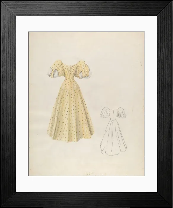 Framed Print : Evening Dress, c. 1937. Creator: Ray Price Framed Print : Evening Dress, c. 1937. Creator: Ray Price