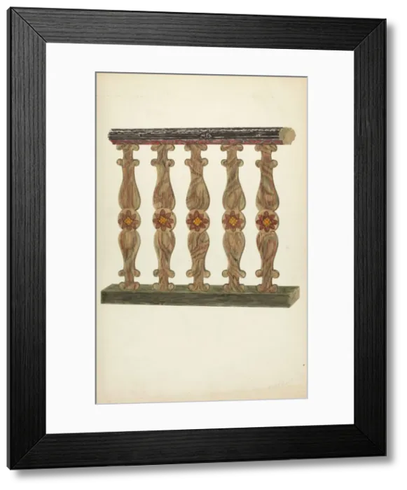 Framed Print : Choir Rail, 1935 / 1942. Creator: Albert Pratt Framed Print : Choir Rail, 1935 / 1942. Creator: Albert Pratt