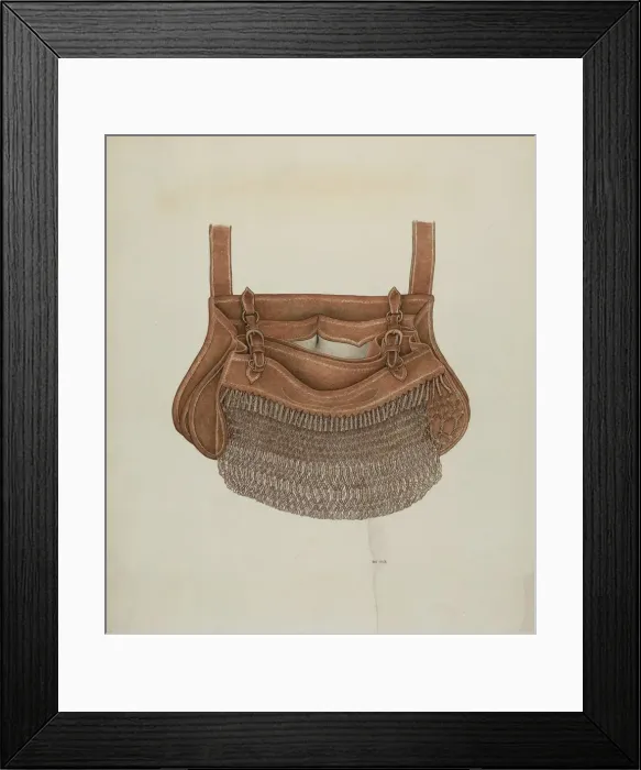 Framed Print : Physicianss Saddle Bag, c. 1939. Creator: Ray Price Framed Print : Physicianss Saddle Bag, c. 1939. Creator: Ray Price