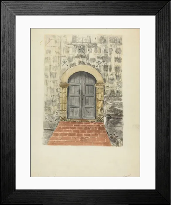 Framed Print : Doorway and Doors, 1935 / 1942. Creator: Albert Pratt Framed Print : Doorway and Doors, 1935 / 1942. Creator: Albert Pratt