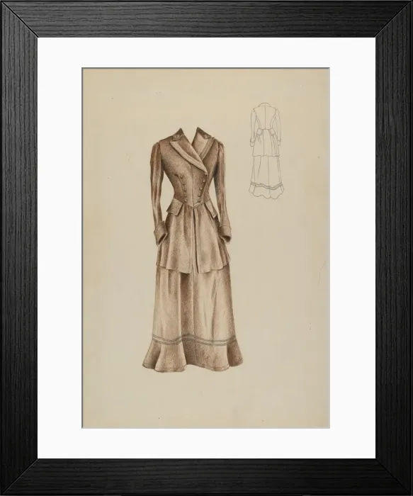 Framed Print : Coat Suit, c. 1937. Creator: Ray Price Framed Print : Coat Suit, c. 1937. Creator: Ray Price