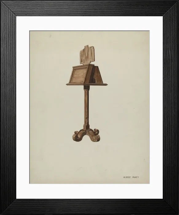 Framed Print : Music Stand, c. 1937. Creator: Albert Pratt Framed Print : Music Stand, c. 1937. Creator: Albert Pratt
