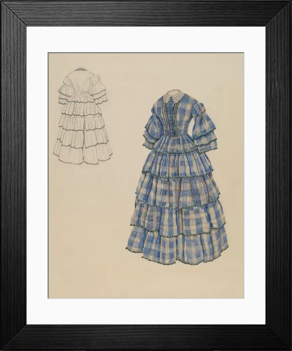Framed Print : Afternoon Dress, c. 1937. Creator: Ray Price Framed Print : Afternoon Dress, c. 1937. Creator: Ray Price