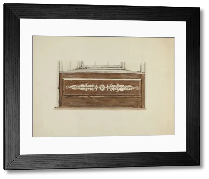 Framed Print : Decorative Panel Under Window, c. 1938. Creator: Albert Pratt Framed Print : Decorative Panel Under Window, c. 1938. Creator: Albert Pratt