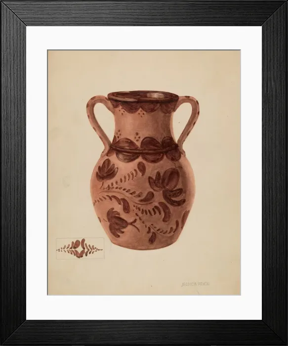 Framed Print : Vase, c. 1937. Creator: Jessica Price Framed Print : Vase, c. 1937. Creator: Jessica Price