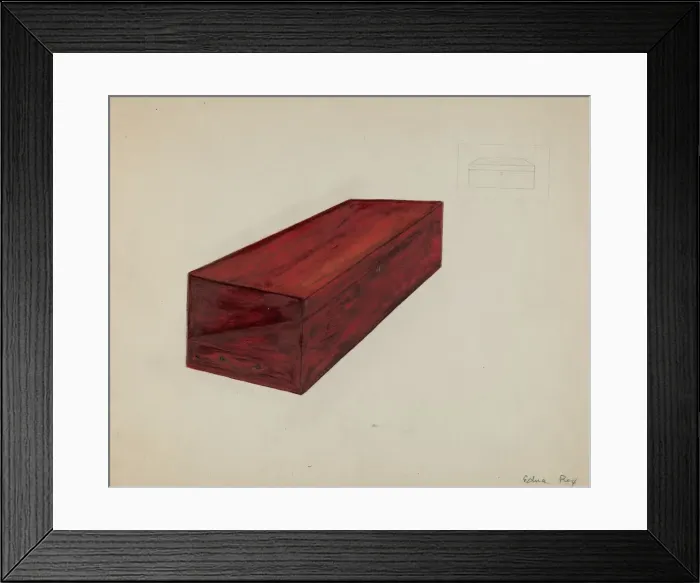 Framed Print : Lap Desk, 1935 / 1942. Creator: Edna C. Rex Framed Print : Lap Desk, 1935 / 1942. Creator: Edna C. Rex