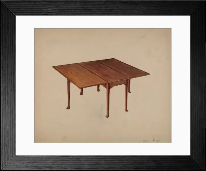 Framed Print : Table, Patrick Henry, 1935 / 1942. Creator: Edna C. Rex Framed Print : Table, Patrick Henry, 1935 / 1942. Creator: Edna C. Rex