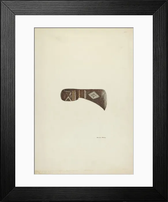 Framed Print : Tomahawk, c. 1939. Creator: George E. Rhone Framed Print : Tomahawk, c. 1939. Creator: George E. Rhone