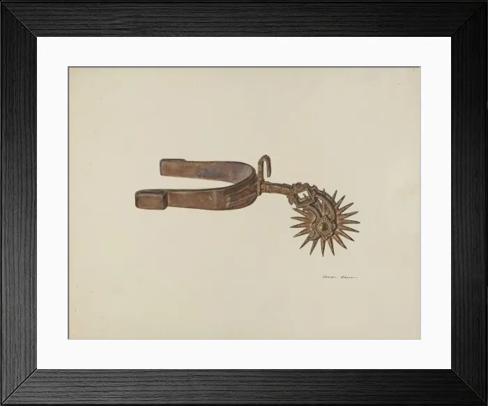 Framed Print : Spur, 1935 / 1942. Creator: George E. Rhone Framed Print : Spur, 1935 / 1942. Creator: George E. Rhone