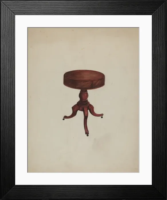Framed Print : Table, 1935 / 1942. Creator: Edna C. Rex Framed Print : Table, 1935 / 1942. Creator: Edna C. Rex