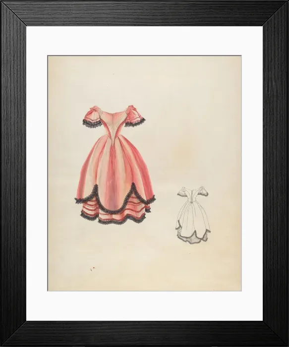 Framed Print : Dress, c. 1937. Creator: Ray Price Framed Print : Dress, c. 1937. Creator: Ray Price