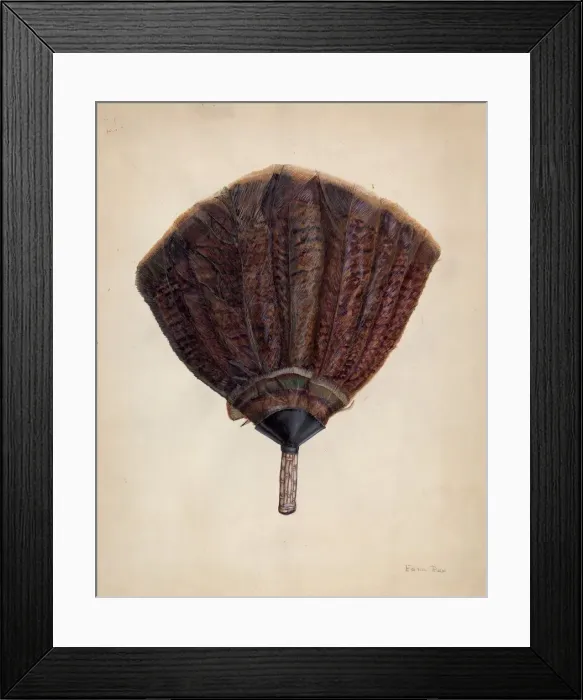 Framed Print : Fan, c. 1938. Creator: Edna C. Rex Framed Print : Fan, c. 1938. Creator: Edna C. Rex