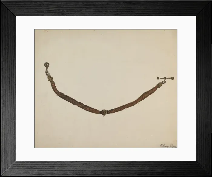 Framed Print : Watch Chain, 1935 / 1942. Creator: Edna C. Rex Framed Print : Watch Chain, 1935 / 1942. Creator: Edna C. Rex